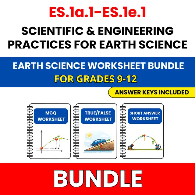 VA SOL Earth Science | Scientific Practices | 45 Worksheets BUNDLE | Grade 9-12